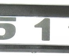 Табличка кабины КамАЗ-65115 с-о черно-белая 651158202074